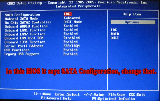 В bios нет hard disk drives